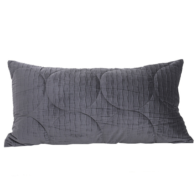 Cilected Modern Simple Flannel Pillowcase Velvet Sofa Throw Pillow Cover Home Bed Decorative Cushion Cover Large Size 50X90Cm