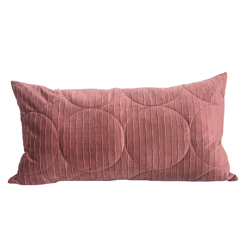 Cilected Modern Simple Flannel Pillowcase Velvet Sofa Throw Pillow Cover Home Bed Decorative Cushion Cover Large Size 50X90Cm