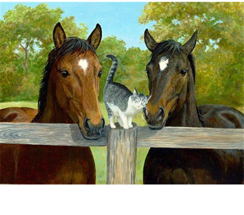 CHEVAL MERE ET ENFANT