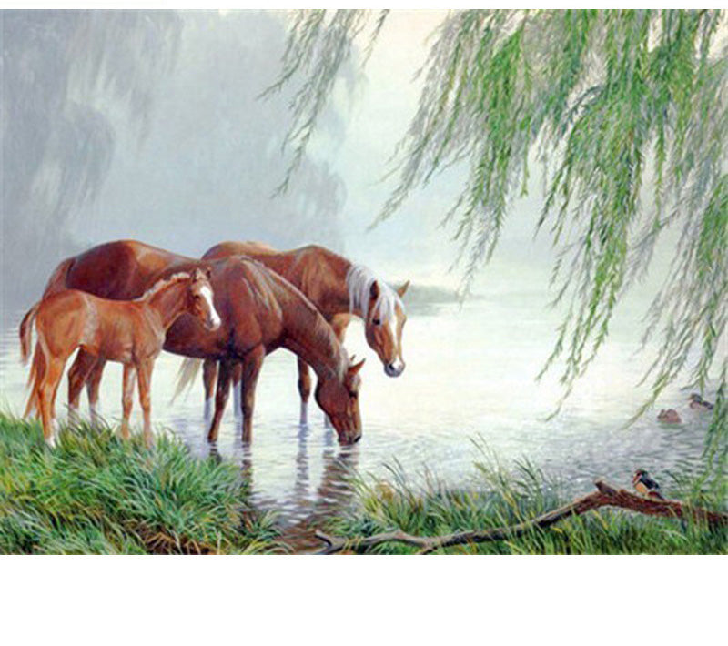 CHEVAL MERE ET ENFANT