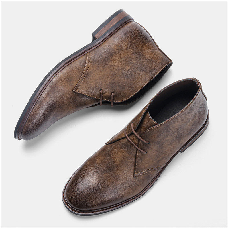 Work Boots Retro Polished Color Large Size Desert Boots