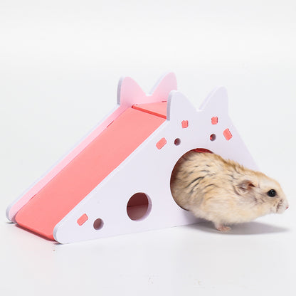 Hamster Toys Slide Hut PVC Assembly Color Hut Slide Toy Golden Bear Hamster Supplies