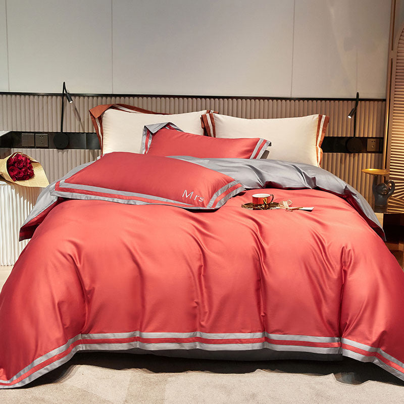 180 Xinjiang Long Velvet Cotton Four-piece Set Cotton