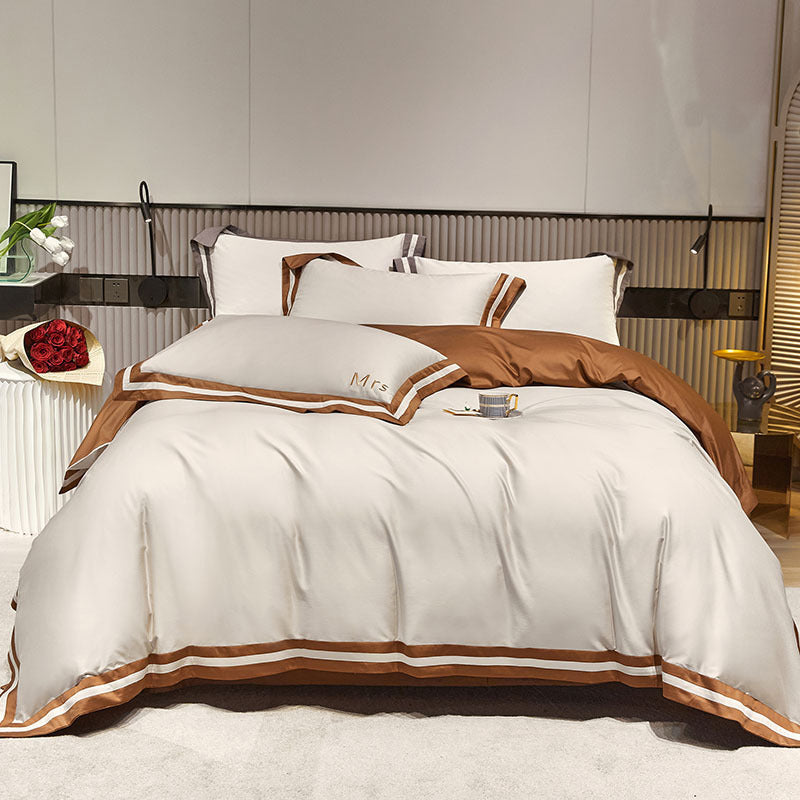 180 Xinjiang Long Velvet Cotton Four-piece Set Cotton