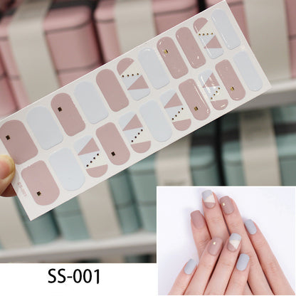 European, American And Japanese Cross Border Gold Stamping 3D Laser Manicure Stickers Colorful Christmas Alphabet Nail Stickers