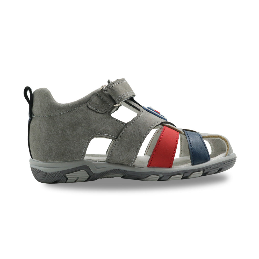 Foreign Trade Boy Velcro Sandals Summer New Children Baotou Sandals Sports Beach Shoes Baby Shoes