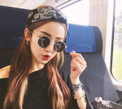 Pure Cotton Big Square Scarf Hip Hop Headscarf Hip-Hop Butterfly Cashew Flower Scarf Men And Women Korean Fashion Bib Scarf Headband