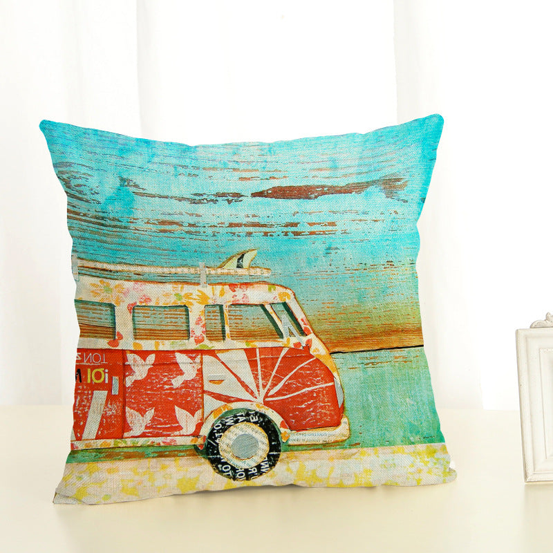 Digital Printing Cotton And Linen Pillow Cushion