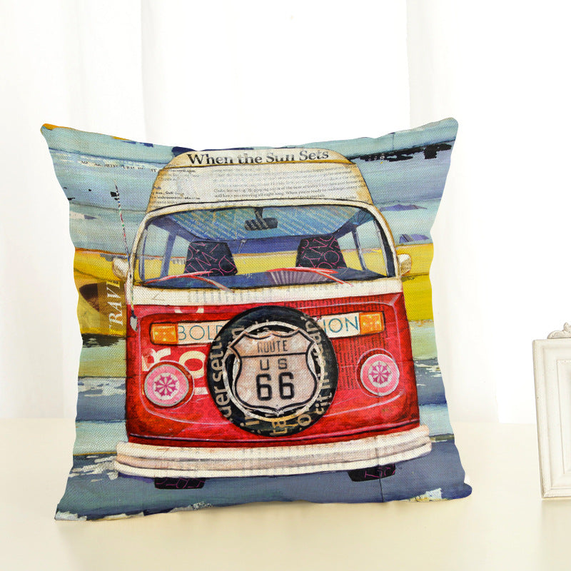 Digital Printing Cotton And Linen Pillow Cushion