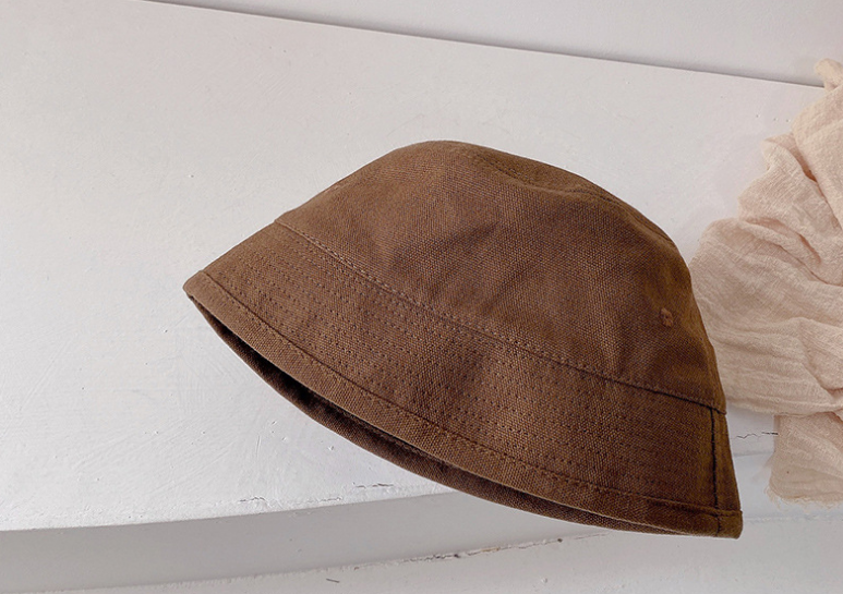 South Korea'S Same Style Baby Boys And Girls Spring And Autumn Vintage Fisherman Hat 1-3 Year Old Visor Hat