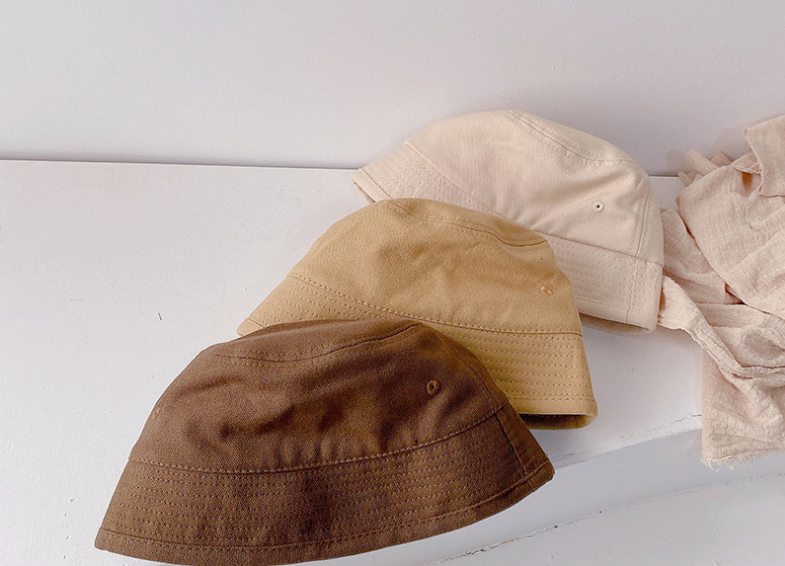South Korea'S Same Style Baby Boys And Girls Spring And Autumn Vintage Fisherman Hat 1-3 Year Old Visor Hat