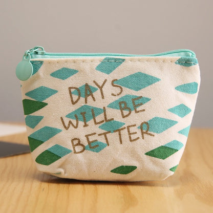 Cute Mini Square Bag Coin Purse Female Cartoon Coin Bag Purse