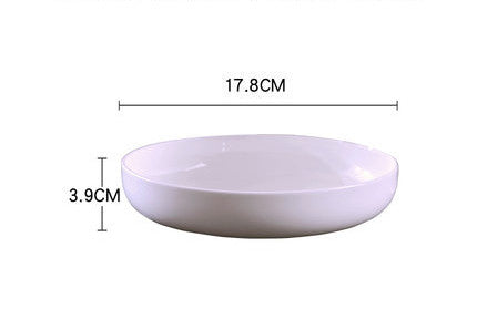 Jingdezhen Bone China Tableware Household High-Footed Eating Bowl Anti-Scalding 6-Inch Noodle Bowl 8-Inch Dinner Plate Large Soup Pot And Dish