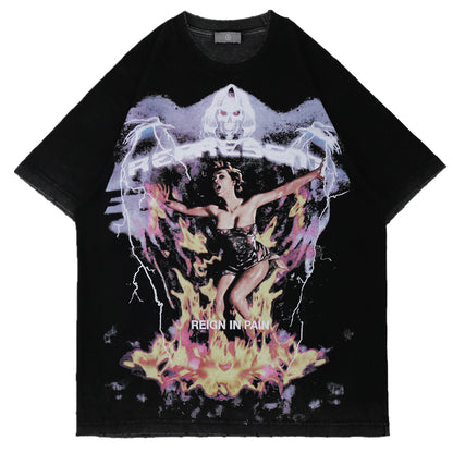 New Fashion Brand Hip Hop Personalized Short Sleeve