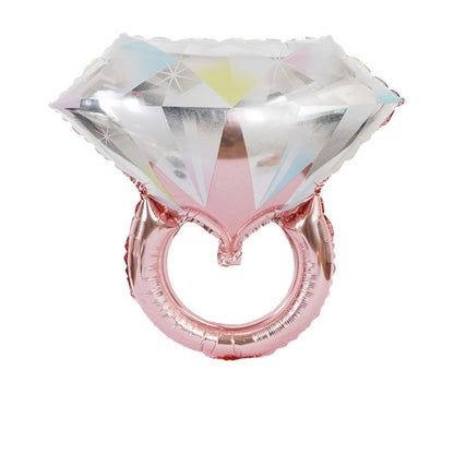 Large Diamond Ring Aluminum Foil Balloon Proposal Wedding Wedding Room Decoration Ido Diamond Ring Aluminum Foil Balloon