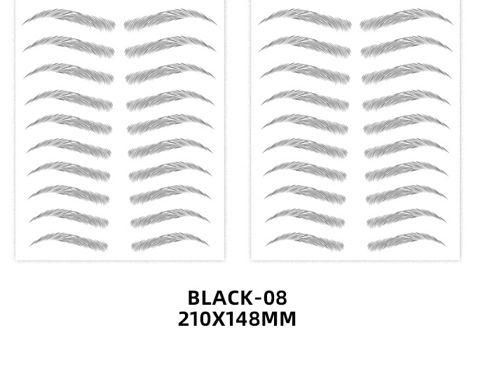 6D Imitation Ecological Eyebrow Stickers Waterproof And Environmental Protection