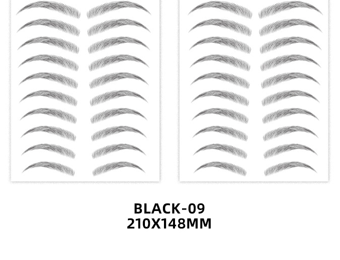 6D Imitation Ecological Eyebrow Stickers Waterproof And Environmental Protection