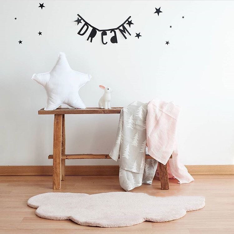 Ins Nordic Cute Cloud Carpet Floor Mat Baby Game Crawling Mat Anti-Fall Mat Home Soft Carpet Floor Mat