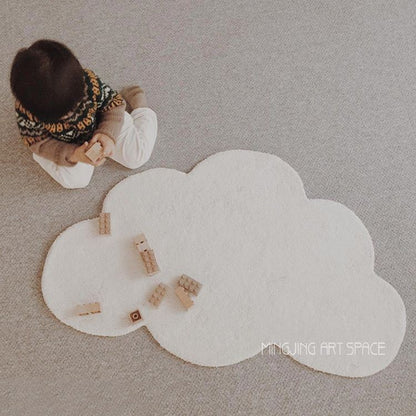 Ins Nordic Cute Cloud Carpet Floor Mat Baby Game Crawling Mat Anti-Fall Mat Home Soft Carpet Floor Mat