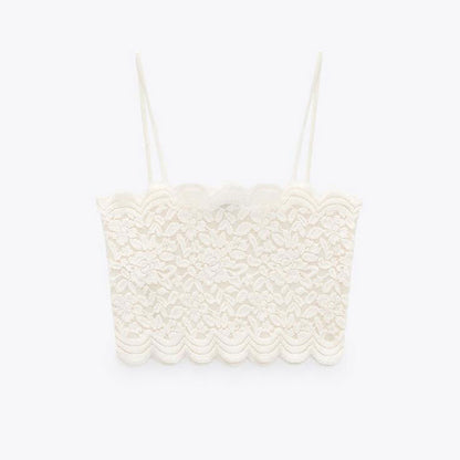 Summer New Style Lace Collar Top Vest