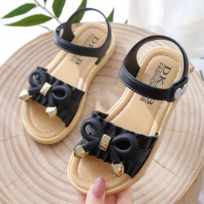Girls' Sandals  Summer New Style  Korean Princess Shoes  Big Children'S Casual Student Shoes  Children'S Non-Slip Flat Shoes