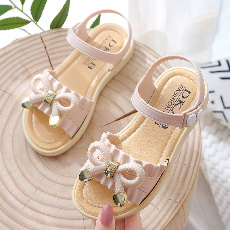Girls' Sandals  Summer New Style  Korean Princess Shoes  Big Children'S Casual Student Shoes  Children'S Non-Slip Flat Shoes