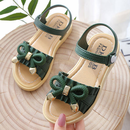 Girls' Sandals  Summer New Style  Korean Princess Shoes  Big Children'S Casual Student Shoes  Children'S Non-Slip Flat Shoes