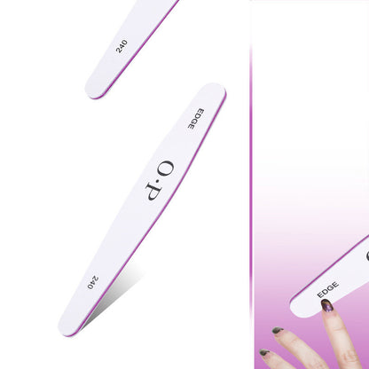 Green Waterproof Nail File Diamond Double-Sided Polishing Strip