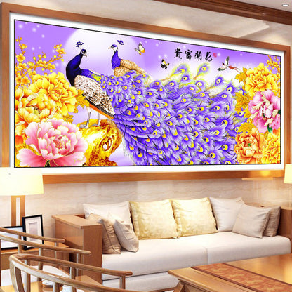 Diamond Painting Peacock Living Room New Full Diamond