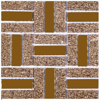 PVC Imitation Tile Sticker Waterproof and Oil-proof Kitchen Floor Wall Self-adhesive Wallpaper Mosaic Tempered Crystal Film