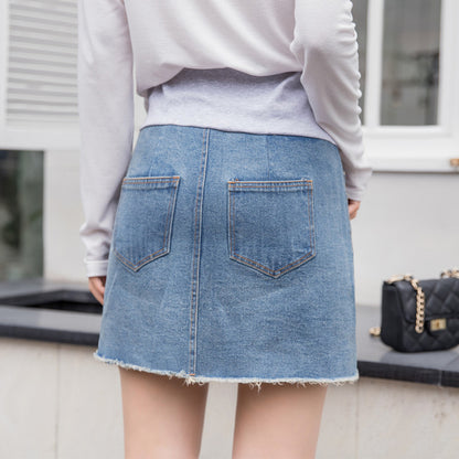 Lrregular Package Hip Denim Skirt Skirt For Pregnant Women