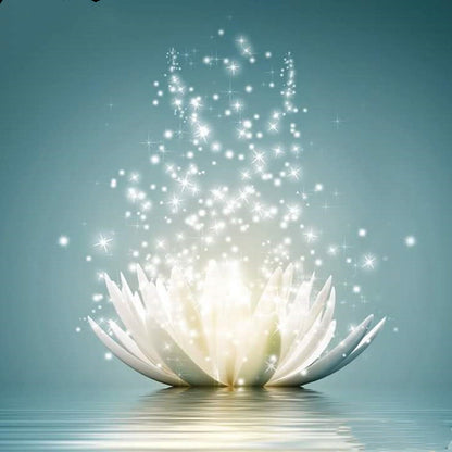 Diy Diamond Painting Water Lotus 3D Embroidery CrossStitch 5D Decorative Gift