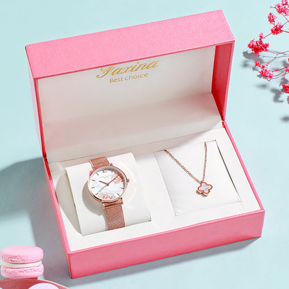 Fashion Gift Set French Ladies Watch