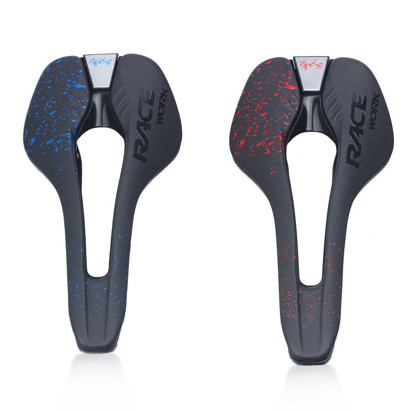 Bicycle Eating Saddle Cushion, Microfiber Leather, Hollow, Comfortable, Breathable, Foldable