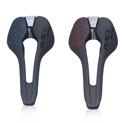 Bicycle Eating Saddle Cushion, Microfiber Leather, Hollow, Comfortable, Breathable, Foldable