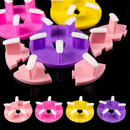 Nail Practice Tool Lotus Seat Detachable Nail Practice Rack