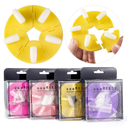Nail Practice Tool Lotus Seat Detachable Nail Practice Rack