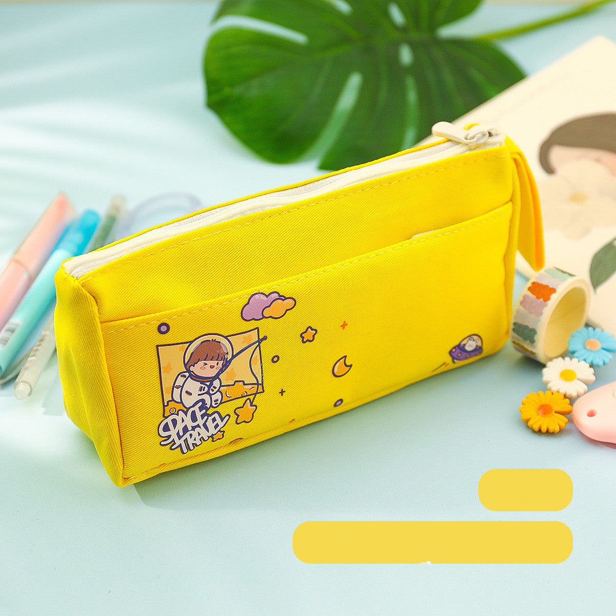 Multi-Purpose Large-Capacity Canvas Pencil Case Cute