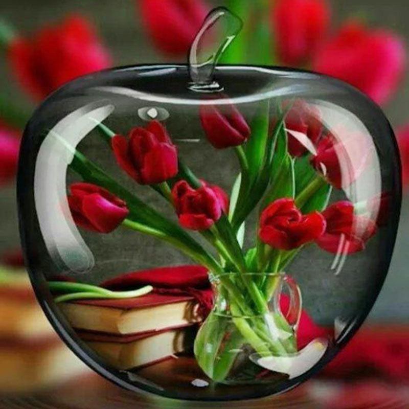 Full Square Round Diamond Diamond Painting Apple Flower Landscape Cross Stitch