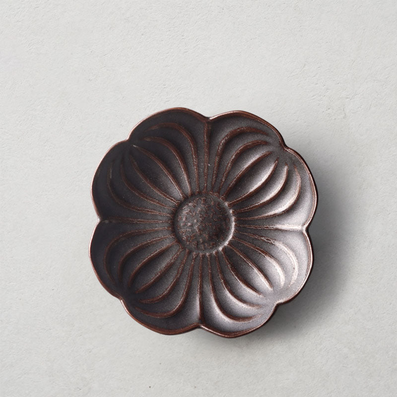 Japanese-Style Seasoning Dish, Retro Cooking Plate, Small Stoneware Tableware, Bone Dish, Side Dish, Dessert Dish