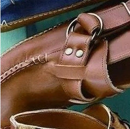 Flat High Top Martin Boots With Belt Buckle Single Shoes