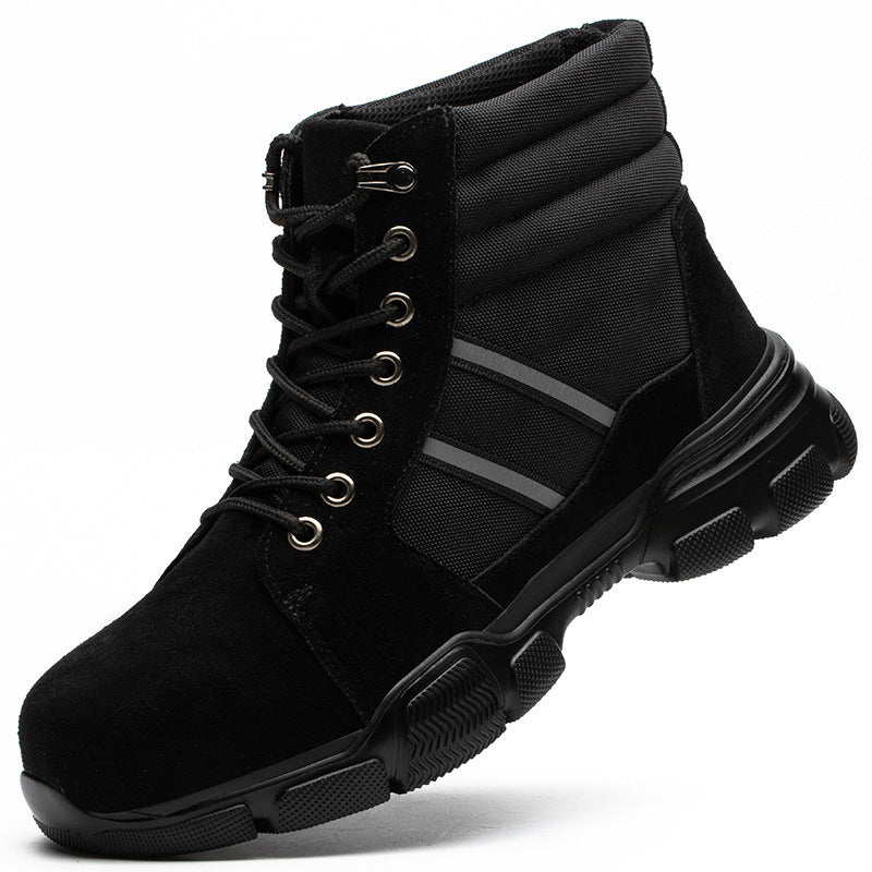 Oxford Cloth Anti-Smashing And Anti-Piercing High-Top Safety Shoes