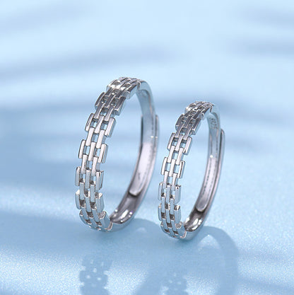 Simple Personality Chain Roman Wall Ring