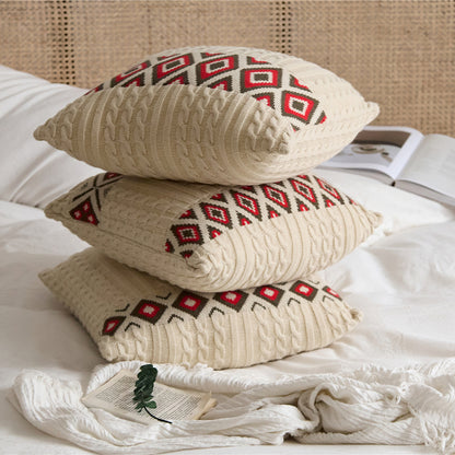 Sofa Upholstered Knitted Nordic Throw Pillow Case Cushion