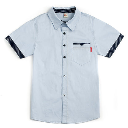 Children'S Polka Dot Short-Sleeved Shirt
