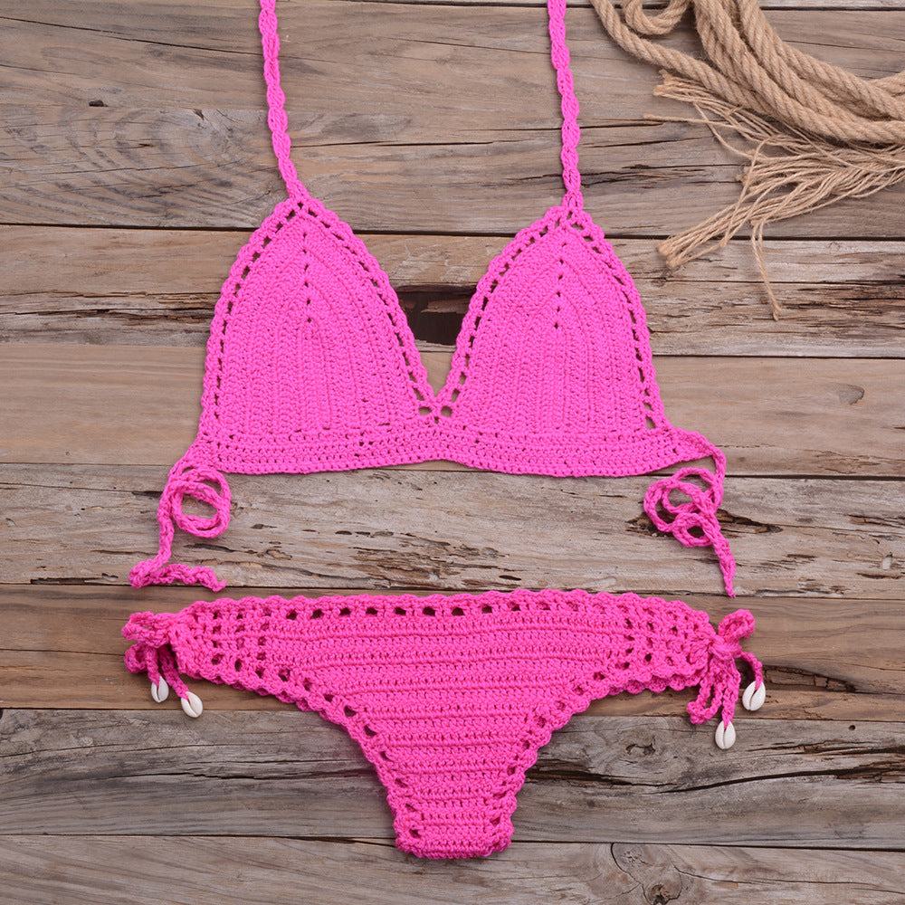 Woven Beach Women'S Split Bikini Swimsuit