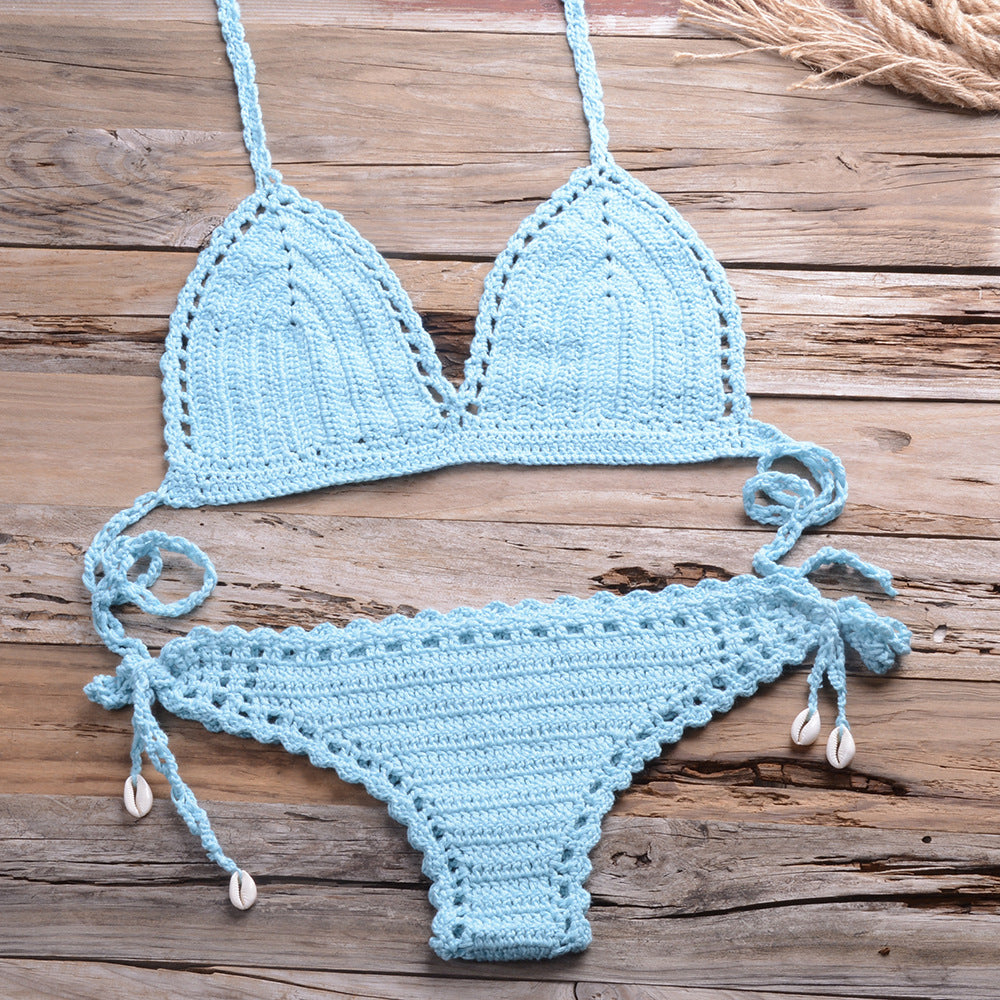 Woven Beach Women'S Split Bikini Swimsuit