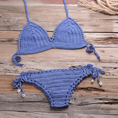 Woven Beach Women'S Split Bikini Swimsuit