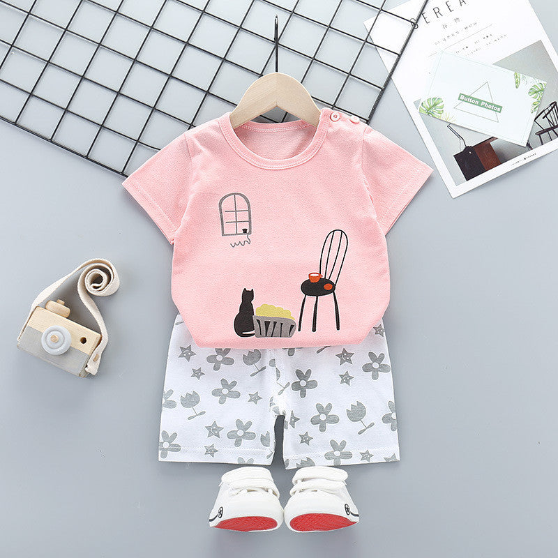 Infant Short-sleeved Outing Suit
