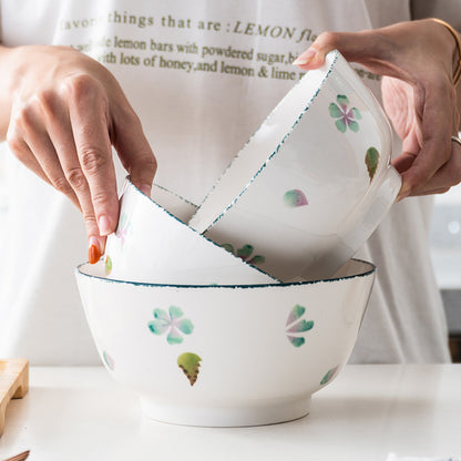 Creative And Simple Ceramic Round Noodle Bowl